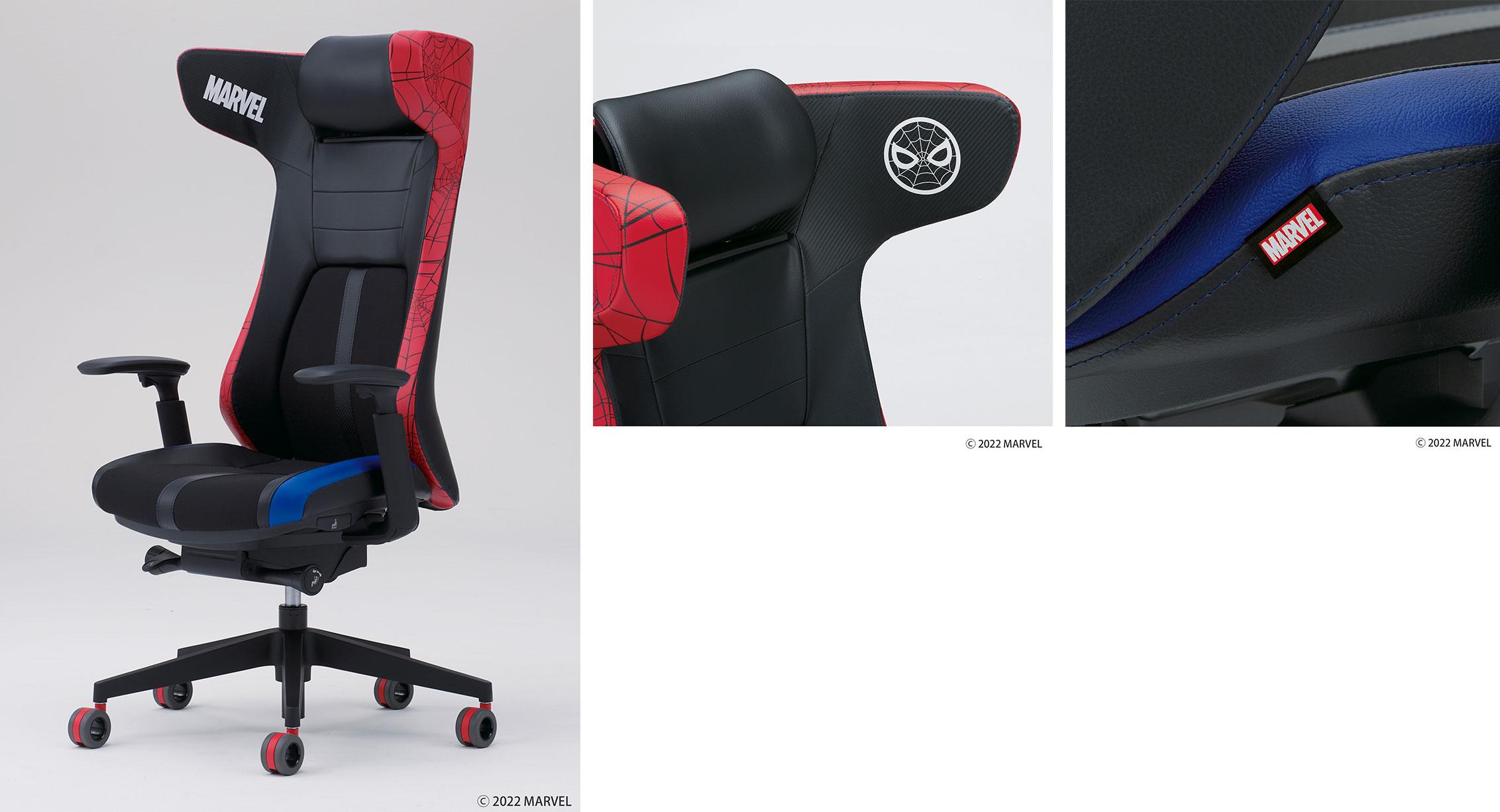 ゲーミングファニチュア「STRIKER SEATING EX」スパイダーマンデザイン