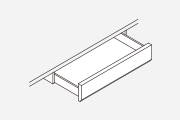 天板引出しショート脚の画像