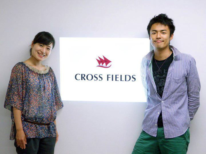 クロスフィールズを創立した頃。共同創立者の松島さんと