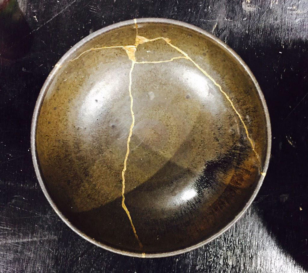 ナカムラさんが金継ぎした作品