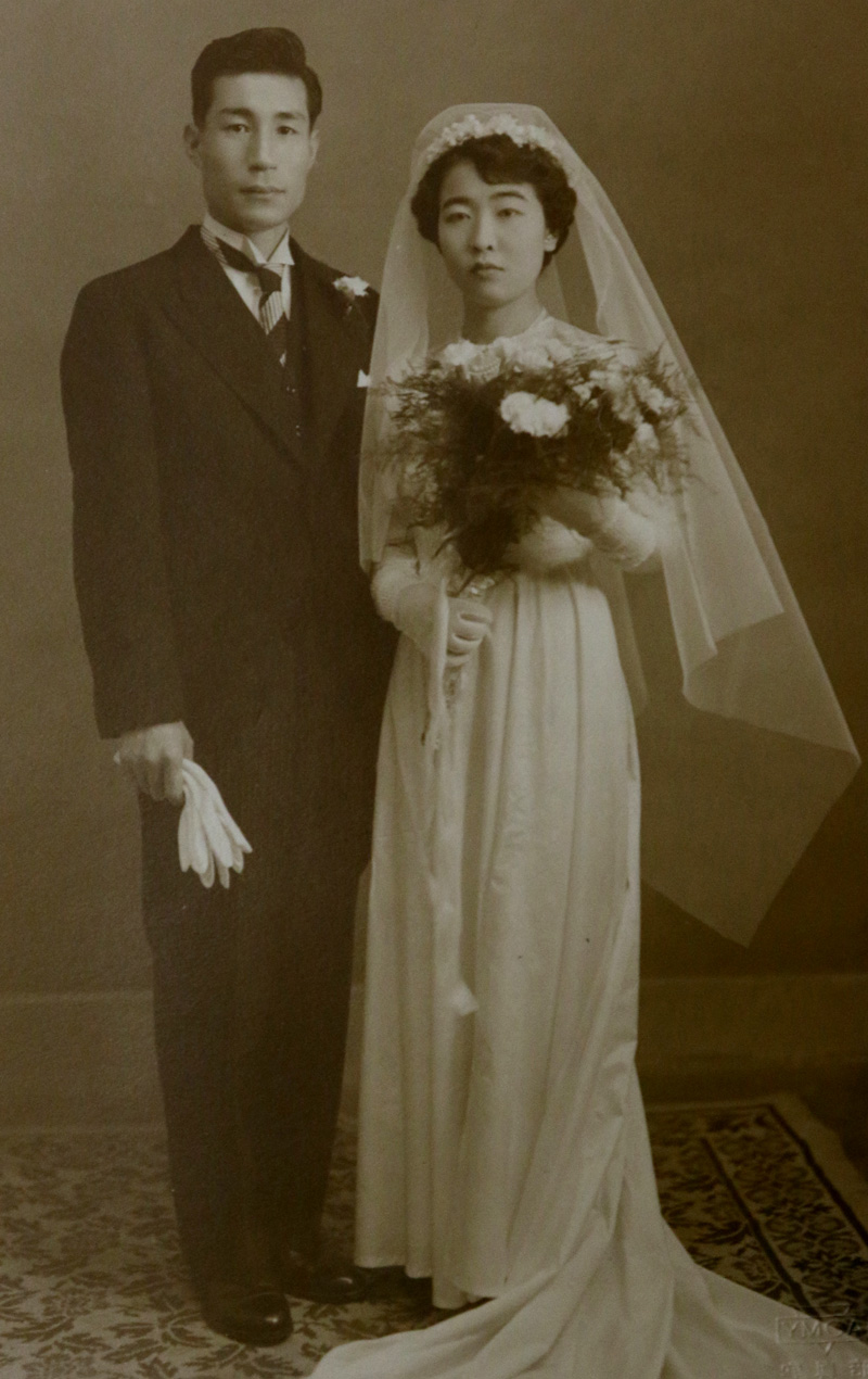 入社５年目の昭和28（1952）年、29歳で中条久子さんと結婚