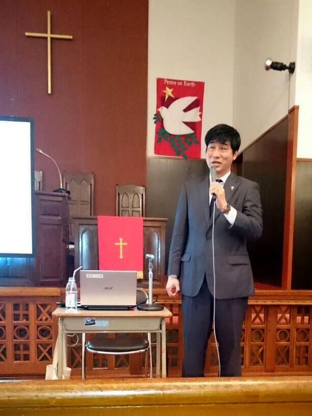 長崎県・鎮西学院での講演（諫早市民対象、2016年3月）