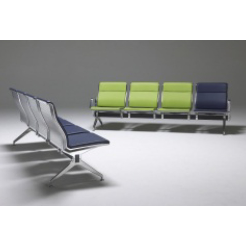 オカムラ アルブロード 23A8 ロビーチェア 4人掛け 中間肘 背面パンチング 幅2350mm グリーン 23A8HC PB76 1台 (メーカー直送) オカムラ アルブロード 23A8 ロビーチェア 4人掛け 両側肘 背面