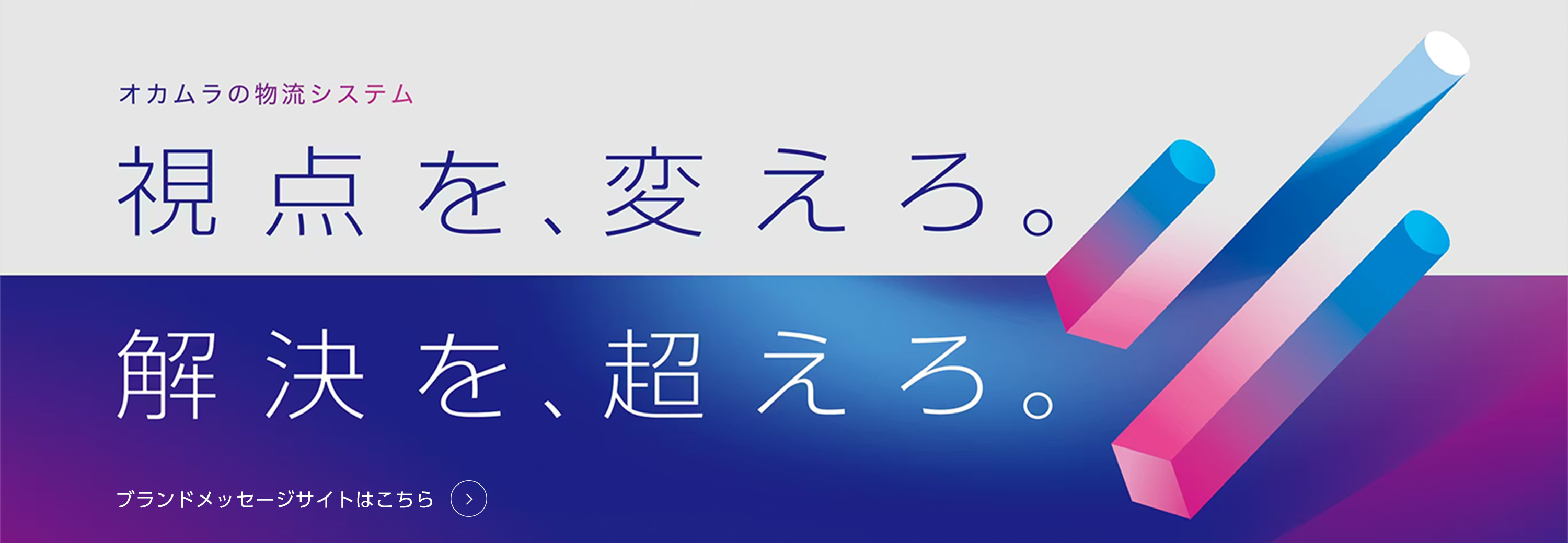 オカムラの物流システム 視点を、変えろ。解決を、超えろ。