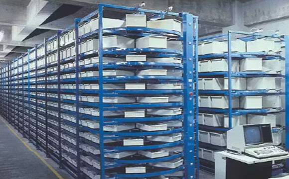 世界初 多段式独立水平回転棚を開発　「ロータリーラック」発売