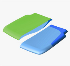 3Dニット布・異硬度クッション