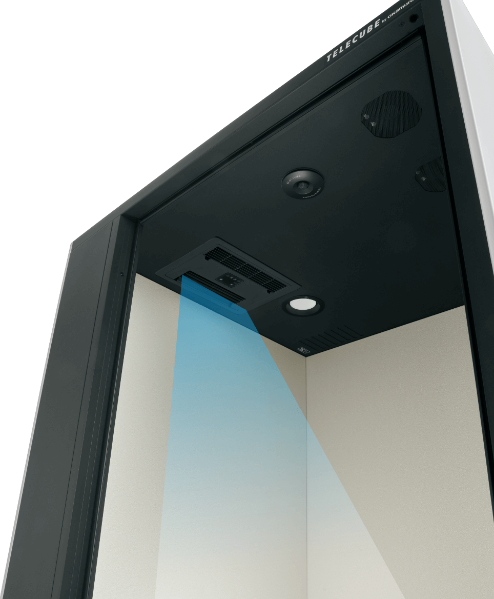 天井開タイプのテレキューブの内部画像