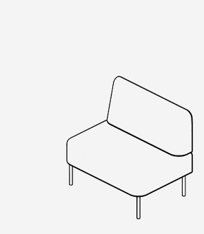 ソファ ストレート