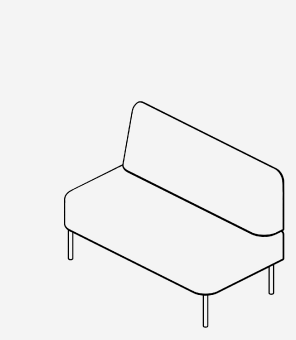 ソファ ストレート