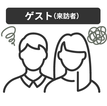 ゲスト（来訪者）