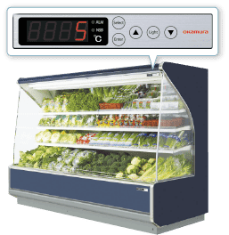 冷凍冷蔵ショーケースの温度管理業務の効率化