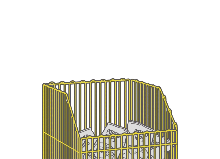 カートごと売場に設置