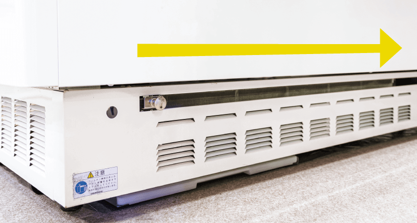 フィルター簡易清掃キックプレート