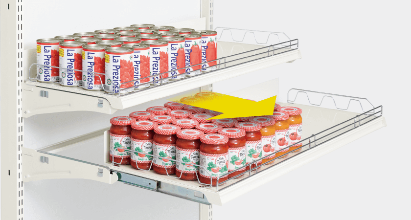 SUGスライドレール棚