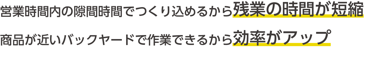 残業の時間が短縮