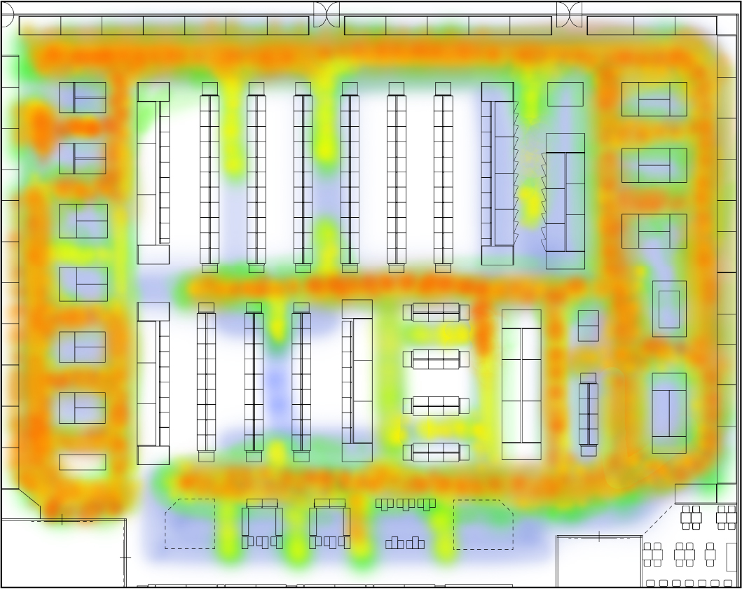 滞在時間が把握できる